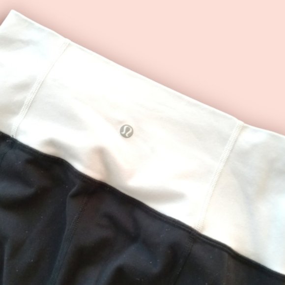 Lululemon high waisted white Band ankle leggings small size 4 - Picture 2 of 5